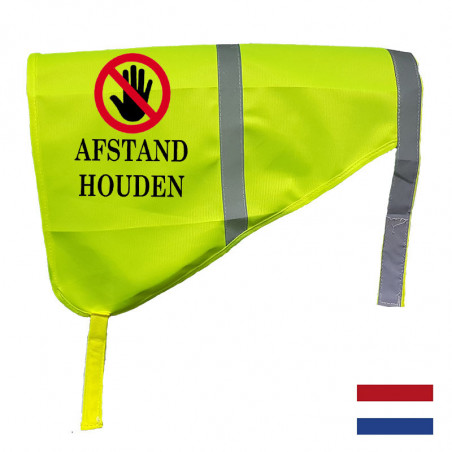 Afstand houden geel