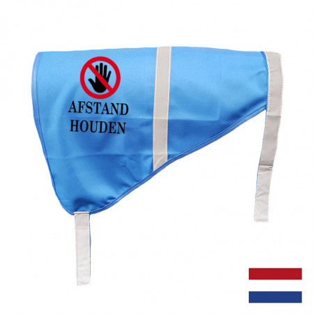 Afstand houden blauw