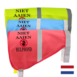 Niet aaien hulphond